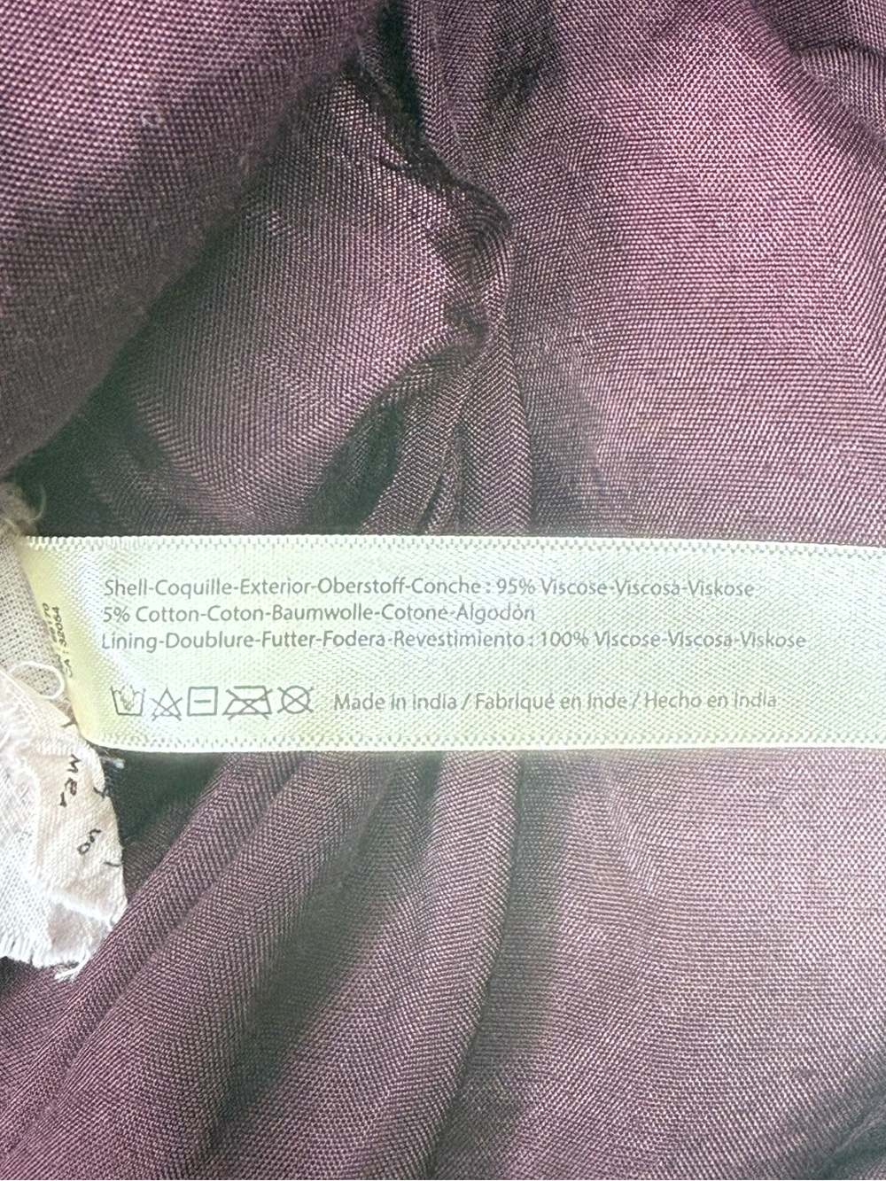 Free People Ambrosia Mini Dress Size M Plum Burgundy Ruffles Boho Cottagecore - Picture 10 of 10
